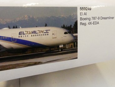 1/200 Herpa EL AL Boeing 787-9 Dreamliner 559249