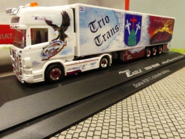 1/87 Herpa Scania R TL Kühlkoffer SZ Trio-Trans Power Eagle 121965