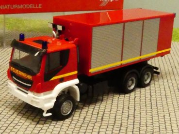 1/87 Herpa Iveco Trakker Wechsellader-LKW Feuerwehr 094610