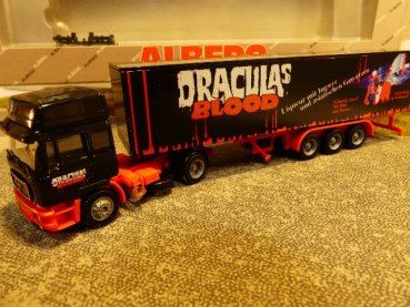 1/87 Albedo MAN F2000 DRACULAS BLOOD Koffer Sattelzug 300153