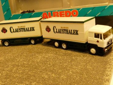 1/87 Albedo MAN F2000 Clausthaler Koffer Hängerzug 200354