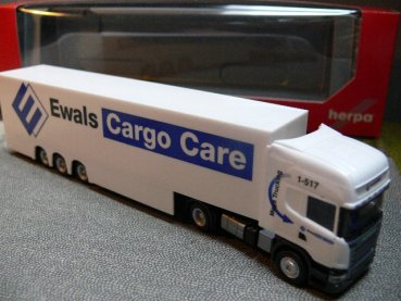 1/87 Herpa Scania R TL Ewals Cargo Care NL 303187 Kofferdoppelstock-SZ