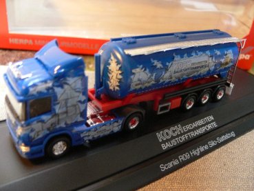 1/87 Herpa Scania R Silo-Sattelzug Koch Baustoffe 121491 PC-Box