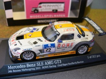 1/43 Minichamps MB SLS AMG GT3 Rowe Racing Graf #22 410133222