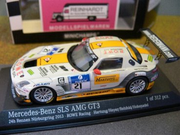 1/43 Minichamps MB SLS AMG GT3 Rowe Racing Hartung #21 410133221