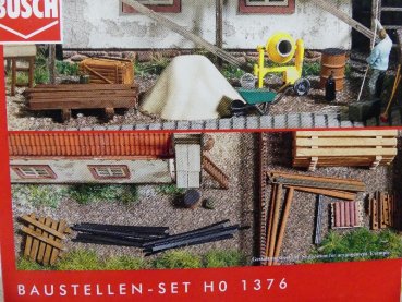 1/87 Busch Bausatz Baustellen-SET 1376