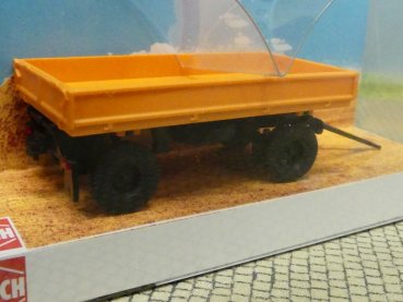 1/87 Busch Anhänger IFA HW60 orange ohne Kippgestänge 53004