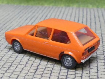 1/87 Brekina VW Golf I orange, Stoßstangen chrom (g1#26)