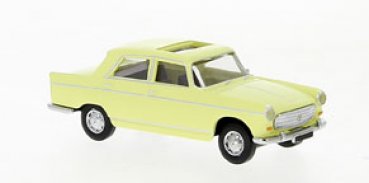 1/87 Brekina Peugeot 404 mit Schiebedach hellgelb 29023