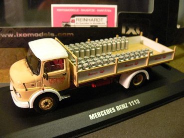 1/43 Ixo MB 1113 Stassano Milk Pritschen-Lkw + Beladung tru0 09