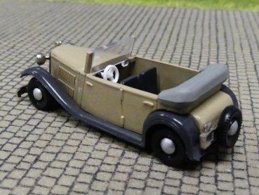 1/87 Brekina Wanderer Cabrio graubeige, Kotflügel grau 1704 #4