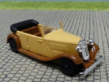 1/87 Brekina Wanderer Cabrio beige Kotflügel braun 1704