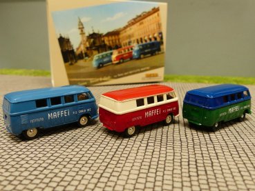 1/87 Brekina # 1109 1110 1111 VW T1 a Istituto Maffei 3er SET 90398