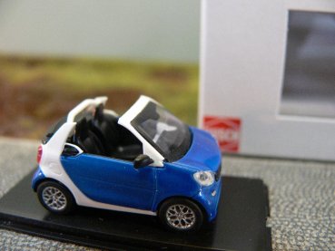 1/87 Busch Smart Cabrio 15 blau mit weiß 50770