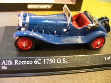 1/43 Minichamps Alfa Romeo 6C 1750 G.S. 1930 blau 400 120431