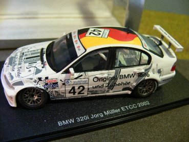 1/43 Spark BMW 320i Jorg Müller #42 ETCC 2002 904010