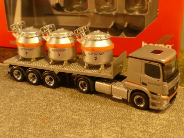 1/87 Herpa MB Actros 2,3 Aluminiumtiegel SZ Nicromet PL 307246