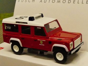 1/87 Busch Land Rover Defender Feuerwehr Friedrichroda 50376