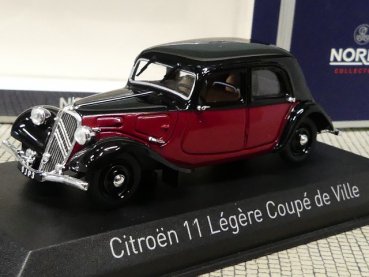 1/43 Norev Citroen 11 Legere Coupe de Ville 1935 dunkelrot/schwarz 153050