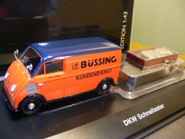 1/43 Schuco DKW Büssing Kundendienst mit Anhänger 45 023 8900