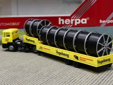 1/87 Herpa MAN F90 Vogelsang Pritschen Sattelzug 864008