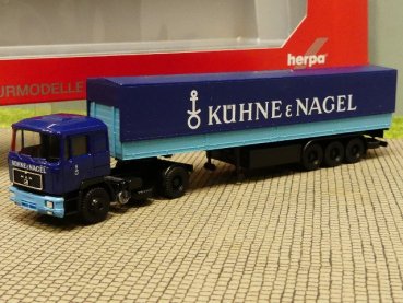 1/87 Herpa MAN F90 Kühne & Nagel Planen Sattelzug 859089