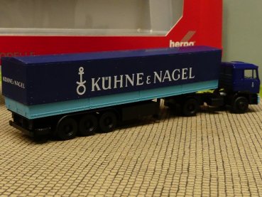 1/87 Herpa MAN F90 Kühne & Nagel Planen Sattelzug 859089