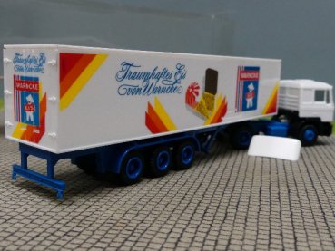 1/87 Herpa MAN F90 WARNCKE EIS Kühlkoffer Sattelzug