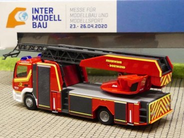 1/87 Herpa MB Atego 13 Feuerwehr Dortmund Drehleiter Intermodellbau 2020