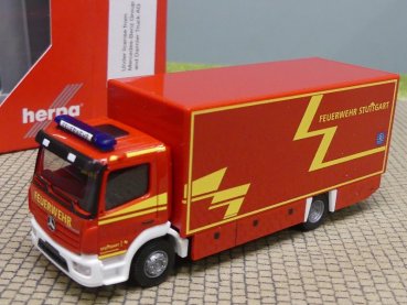 1/87 Herpa MB Atego `13 Koffer-LKW Branddirektion Stuttgart 097277