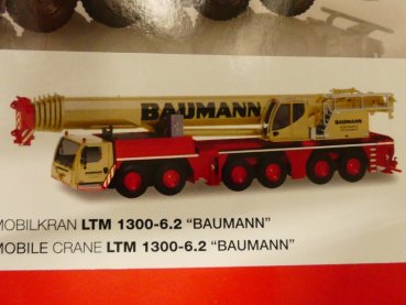 1/87 Herpa Liebherr LTM 1300-6.2 Baumann Mobilkran 311786