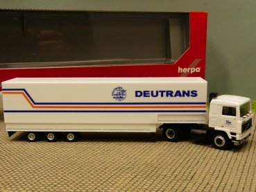 1/87 Herpa Volvo F 12 Deutrans Jumboplanen-Sattelzug 312127