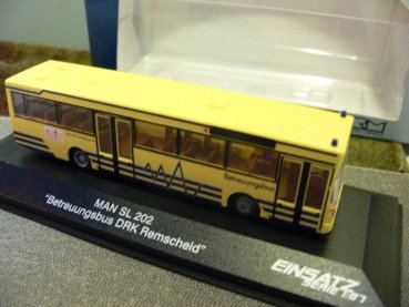 1/87 Rietze MAN SL 202 Betreuungsbus DRK Remscheid 72125