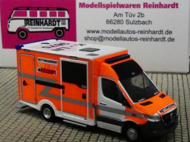1/87 Rietze MB Sprinter Feuerwehr Köln RTW Sondermodell Reinhardt