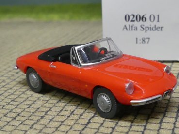 1/87 Wiking Alfa Romeo Spider rot 0206 01