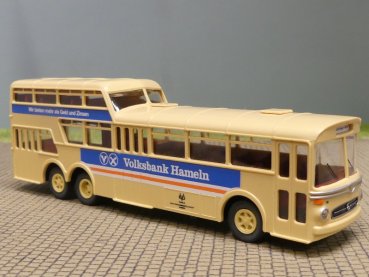 1/87 Brekina MB O 317 1 1/2 Decker KVG Volksbank 61015