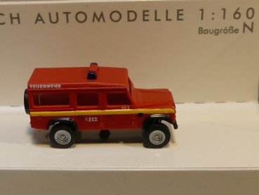 1/160 Busch N-Spur Land Rover Defender Feuerwehr 8376