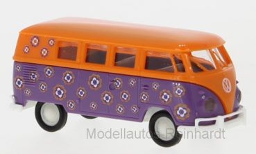 1/87 Brekina # 2120 VW T1 b Kombi Hippieblumen 31599