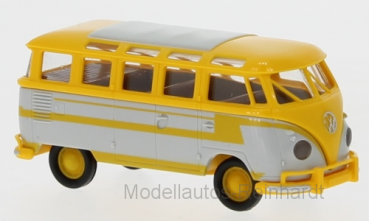 1/87 Brekina # 2123 VW T1 b Samba Reisebus Dekor gelb 31845