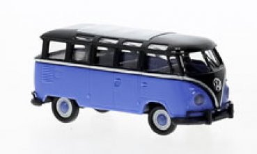1/87 Brekina # 2245 VW T1 Samba schwarz/blau 31848