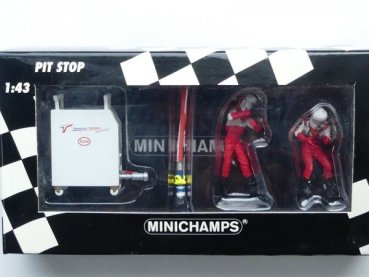 1/43 Minichamps Panasonic Toyota F1 Tank Set Pit Stop 343 100061