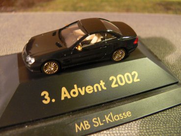 1/87 Herpa MB SL Klasse 3. Advent 2002 schwarz