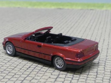 1/87 Wiking BMW 325i Cabrio weinrot met. 0194 01