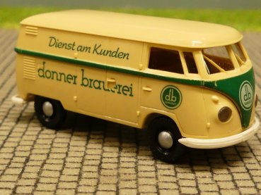 1/87 Brekina # 0200 VW T1 b Donner Brauerei Kasten