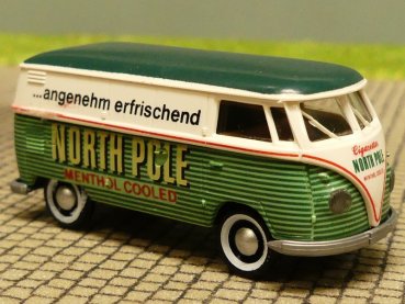 1/87 Brekina # 0276 VW T1 b Noth Pole Kasten 3266 2.Wahl-rechts gelbstich