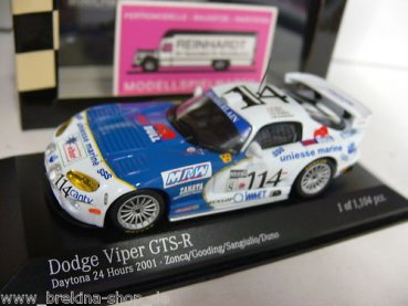 1/43 Minichamps Dodge Viper GTS-R Daytona 24hrs 01 #114 400011414