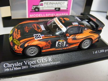 1/43 Minichamps Chrysler Viper GTS-R 24h Le Mans #68 400031468