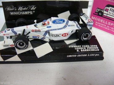 1/43 Minichamps Stewart Ford Launch Vers. R.Barrichello 430980088