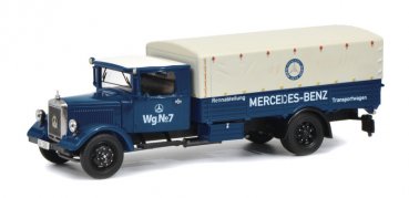 1/43 Schuco MB Lo 2750 Rennabteilung Transportwagen 450310500