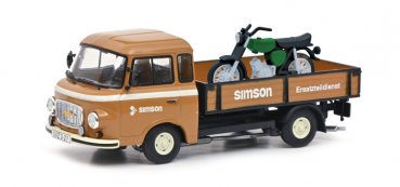 1/43 Schuco Barkas B1000 Pritsche Simson mit Simson 551 450367300